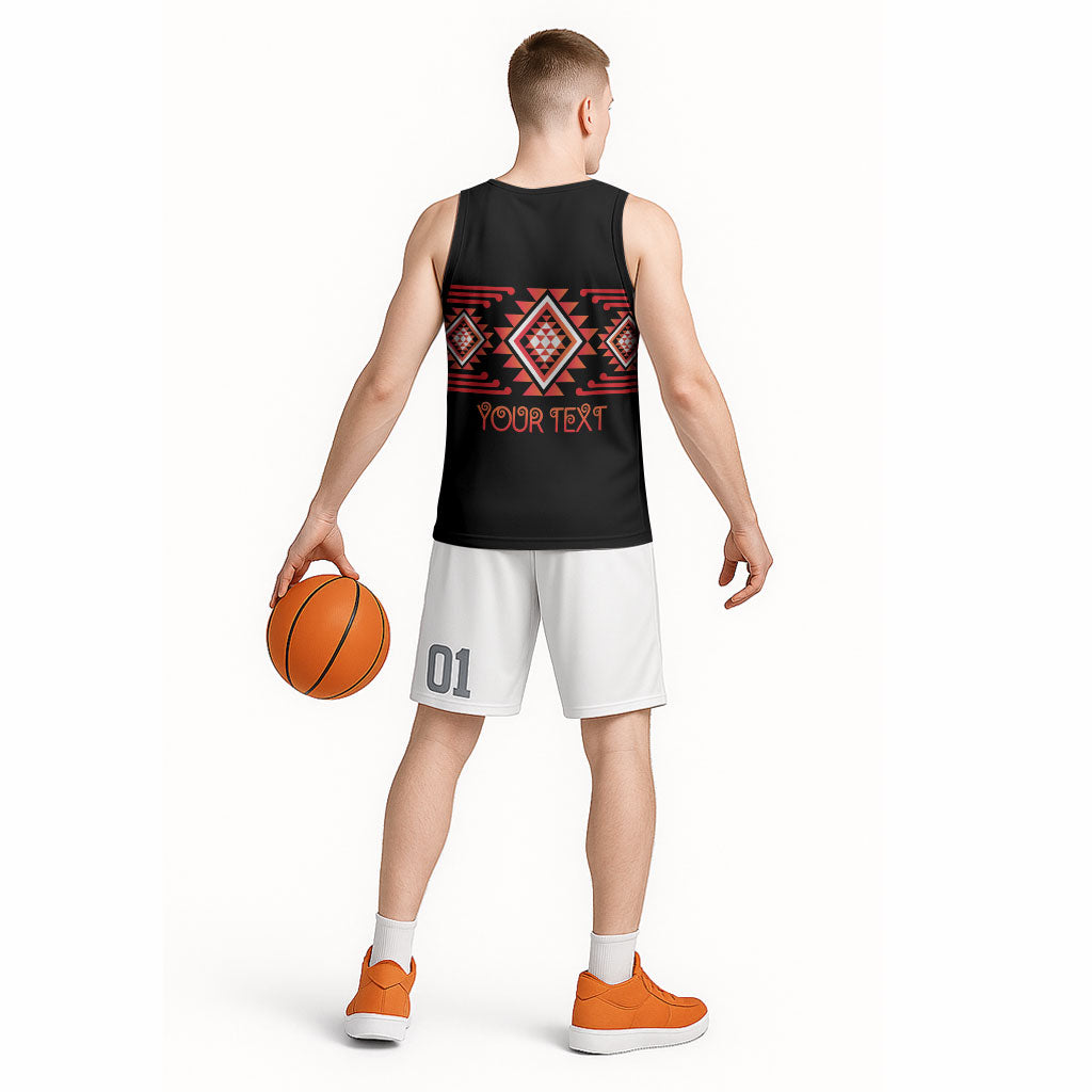 Aotearoa Atua Ruaumoko Personalised Basketball Jersey Maori Powerful God Taniko Motifs LT14 - Polynesian Pride