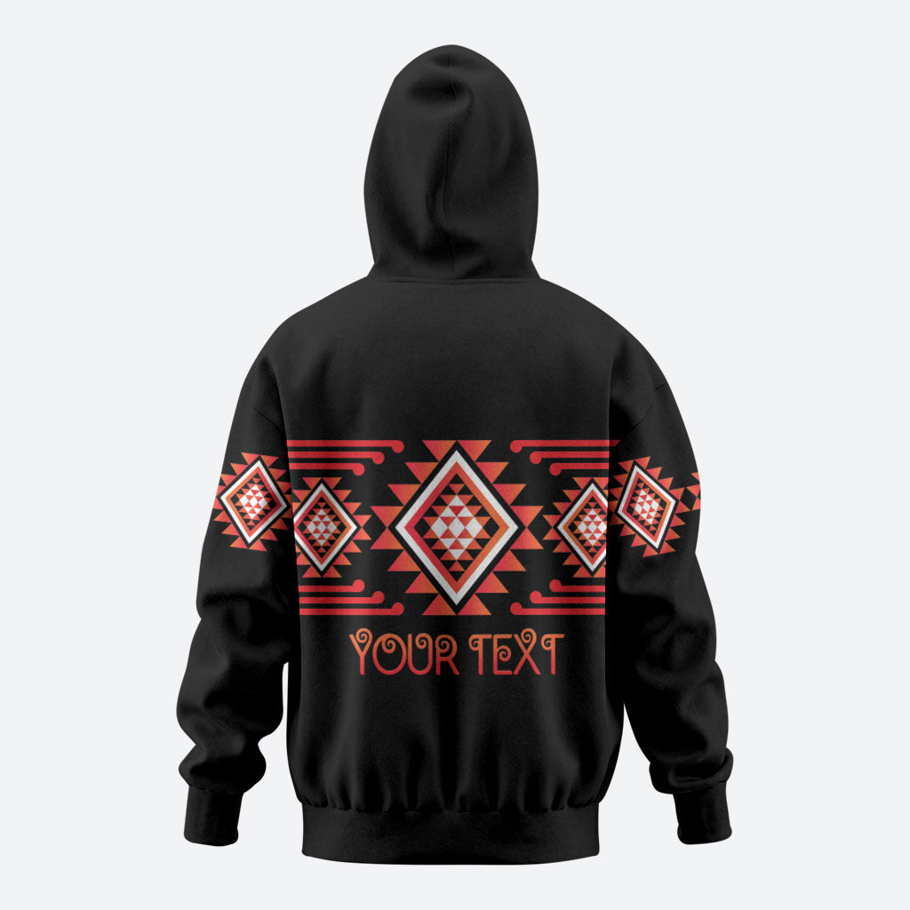 Aotearoa Atua Ruaumoko Personalised Hoodie Maori Powerful God Taniko Motifs LT14 - Polynesian Pride