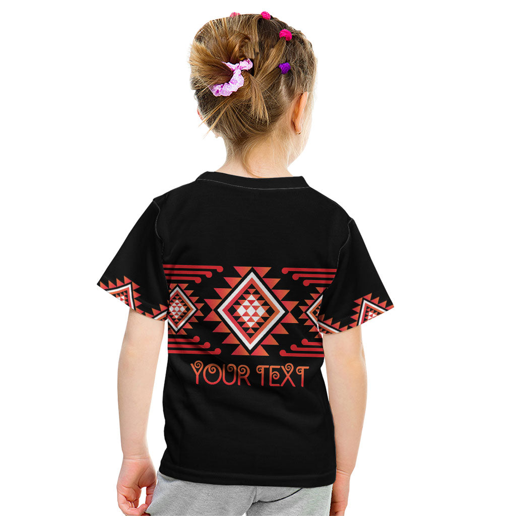 Aotearoa Atua Ruaumoko Personalised Kid T Shirt Maori Powerful God Taniko Motifs LT14 - Polynesian Pride