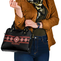 Aotearoa Atua Ruaumoko Shoulder Handbag Maori Powerful God Taniko Motifs LT14 - Polynesian Pride