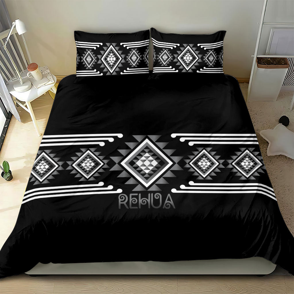 Aotearoa Atua Rehua Bedding Set Maori God Of Healing Taniko Motifs LT14 - Polynesian Pride