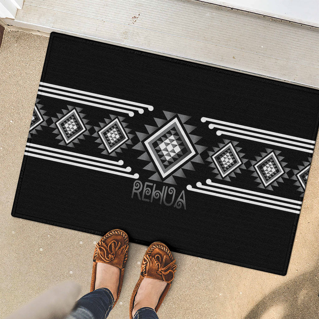 Aotearoa Atua Rehua Rubber Doormat Maori God Of Healing Taniko Motifs LT14 - Polynesian Pride