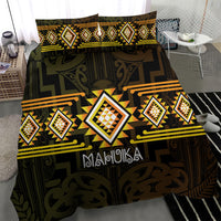 Aotearoa Atua Mahuika Bedding Set Maori Goddess Of Fire Taniko Motifs LT14 - Polynesian Pride