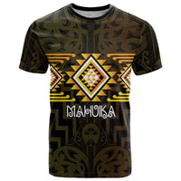 Aotearoa Atua Mahuika Personalised T Shirt Maori Goddess Of Fire Taniko Motifs LT14 Yellow - Polynesian Pride