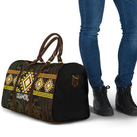 Aotearoa Atua Mahuika Travel Bag Maori Goddess Of Fire Taniko Motifs LT14 - Polynesian Pride