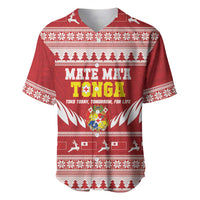 Personalised Tonga Rugby Christmas Baseball Jersey Mate Maa Tonga Ngatu Pattern - Polynesian Pride