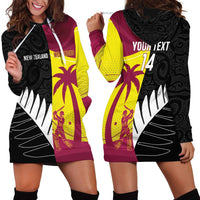 New Zealand and West Indies Cricket Custom Hoodie Dress Black Cap Windies Together LT14 - Polynesian Pride