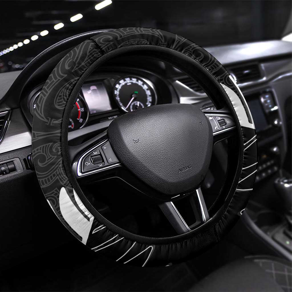 New Zealand and West Indies Cricket Steering Wheel Cover Black Cap Windies Together - Polynesian Pride
