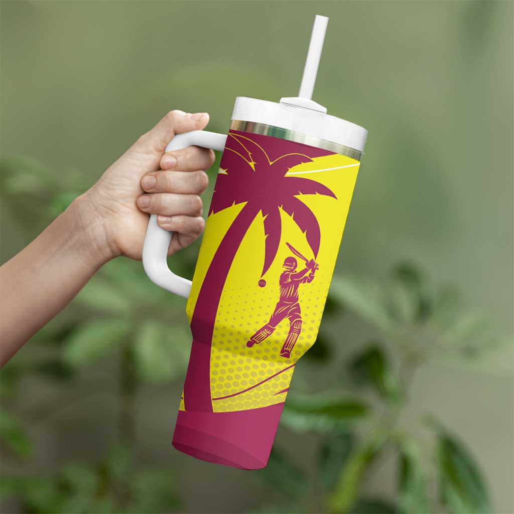 New Zealand and West Indies Cricket Custom Tumbler With Handle Black Cap Windies Together - Polynesian Pride