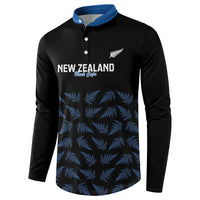 New Zealand Silver Fern Cricket Custom Button Sweatshirt Black Cap T20 Version LT14 - Polynesian Pride