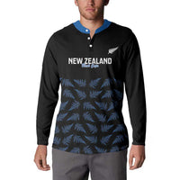 New Zealand Silver Fern Cricket Custom Button Sweatshirt Black Cap T20 Version LT14 - Polynesian Pride