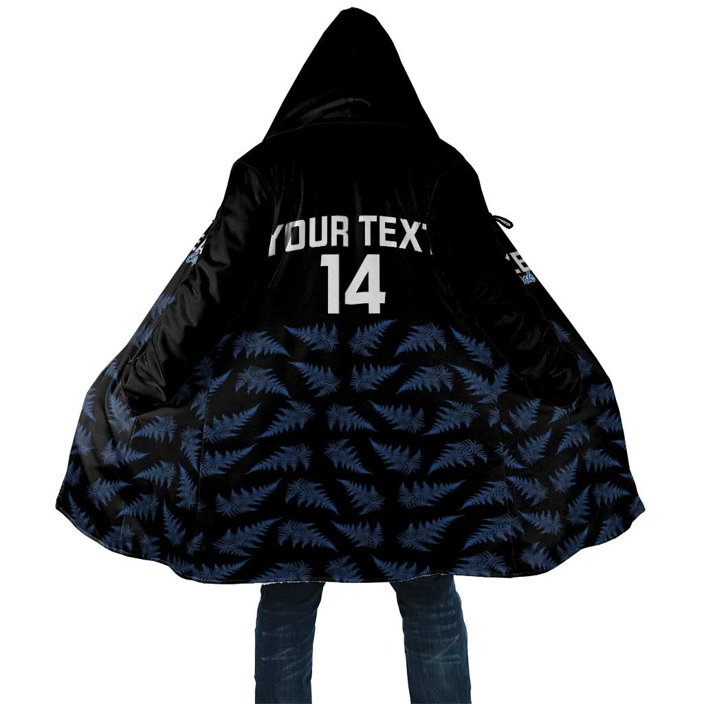 New Zealand Silver Fern Cricket Custom Cloak Black Cap T20 Version LT14 Unisex Black - Polynesian Pride