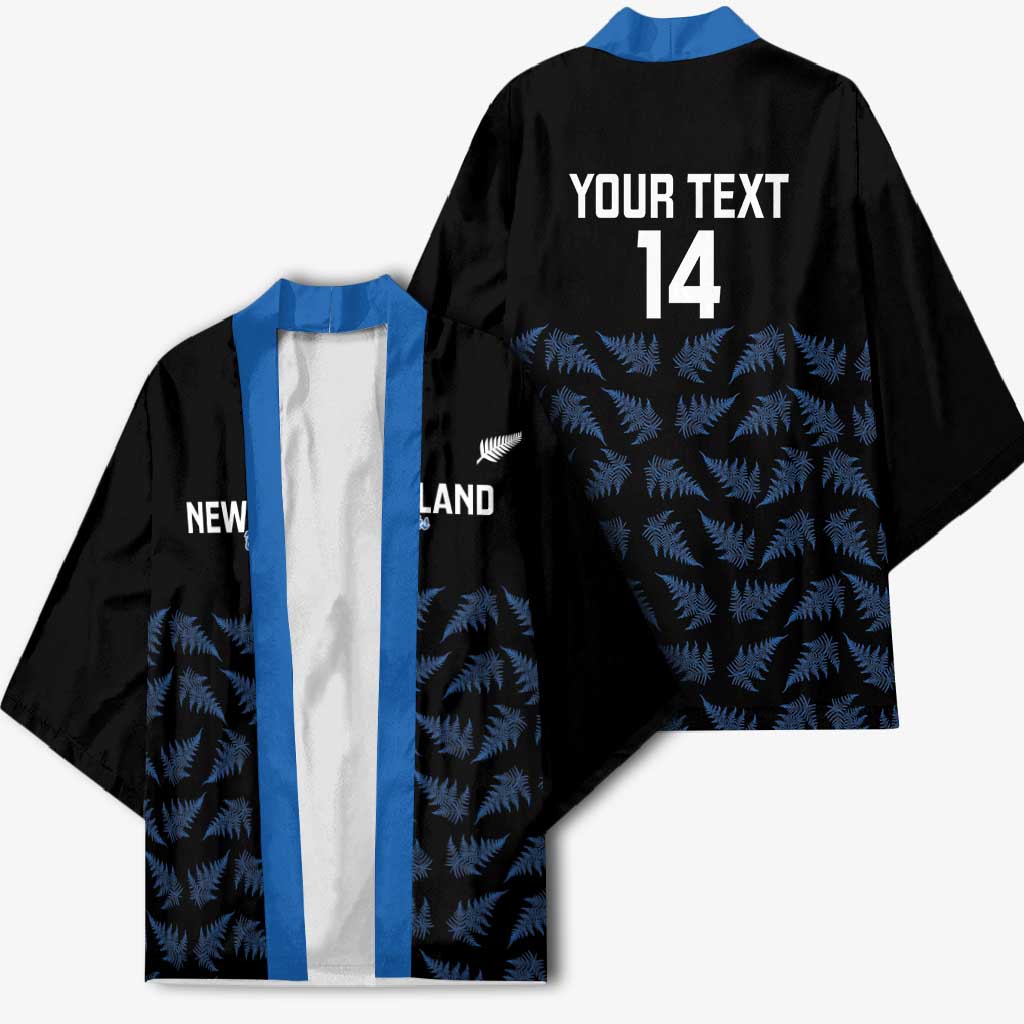 New Zealand Silver Fern Cricket Custom Kimono Black Cap T20 Version - Polynesian Pride