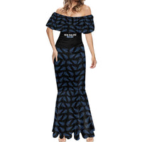 New Zealand Silver Fern Cricket Custom Mermaid Dress Black Cap T20 Version - Polynesian Pride