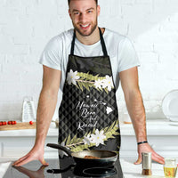 Born And Raised Aloha Hawaii Apron Kanaka Kakau Hawaiian Tiare Pakalana Lei - Polynesian Pride