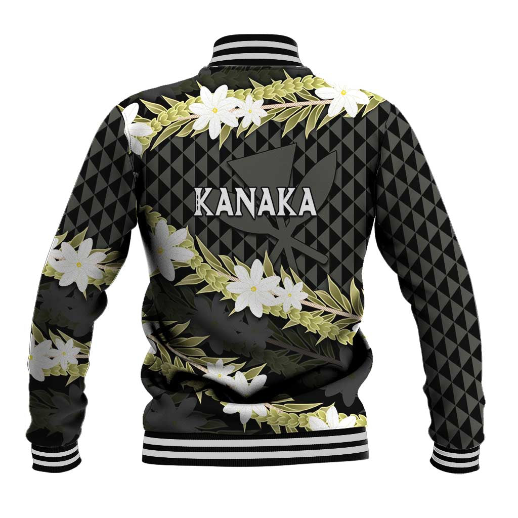 Born And Raised Aloha Hawaii Baseball Jacket Kanaka Kakau Hawaiian Tiare Pakalana Lei LT14 - Polynesian Pride