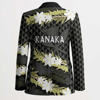 Born And Raised Aloha Hawaii Blazer Kanaka Kakau Hawaiian Tiare Pakalana Lei LT14 - Polynesian Pride