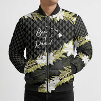 Born And Raised Aloha Hawaii Bomber Puffer Jacket Kanaka Kakau Hawaiian Tiare Pakalana Lei LT14 - Polynesian Pride