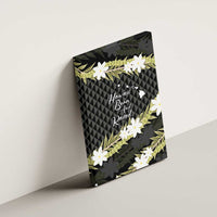 Born And Raised Aloha Hawaii Canvas Wall Art Kanaka Kakau Hawaiian Tiare Pakalana Lei LT14 - Polynesian Pride