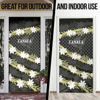 Born And Raised Aloha Hawaii Door Cover Kanaka Kakau Hawaiian Tiare Pakalana Lei LT14 - Polynesian Pride