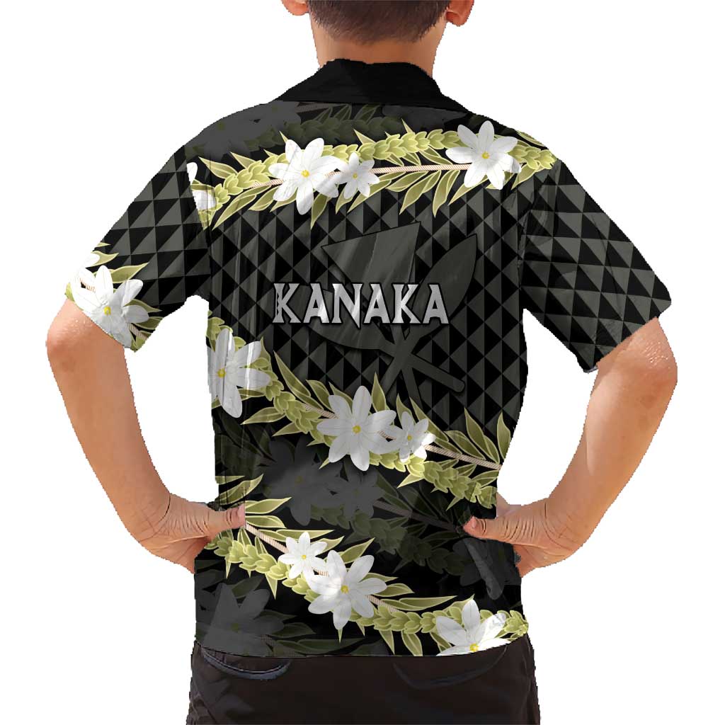 Born And Raised Aloha Hawaii Family Matching Off Shoulder Maxi Dress and Hawaiian Shirt Kanaka Kakau Hawaiian Tiare Pakalana Lei LT14 - Polynesian Pride