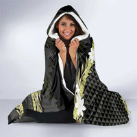 Born And Raised Aloha Hawaii Hooded Blanket Kanaka Kakau Hawaiian Tiare Pakalana Lei LT14 - Polynesian Pride