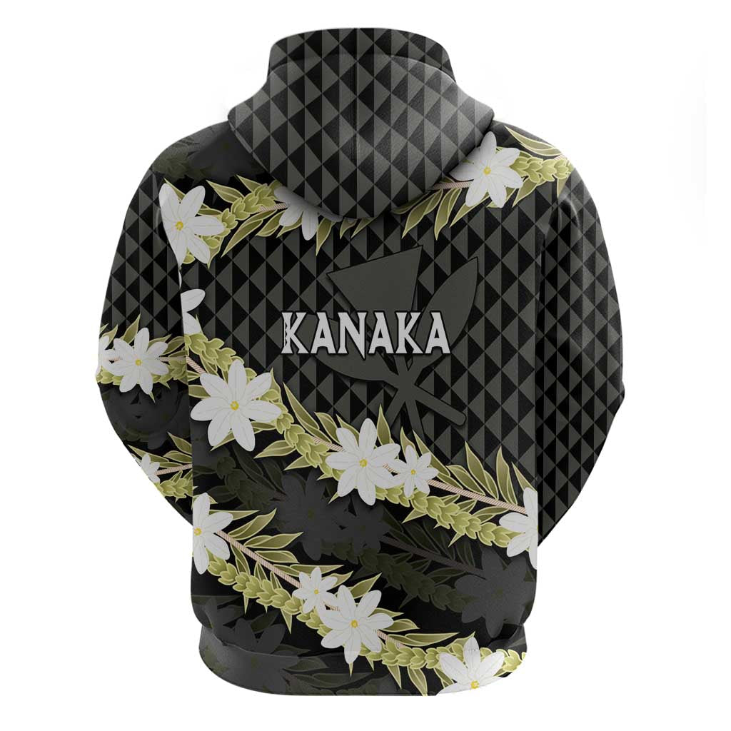 Born And Raised Aloha Hawaii Hoodie Kanaka Kakau Hawaiian Tiare Pakalana Lei LT14 - Polynesian Pride