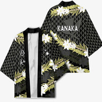 Born And Raised Aloha Hawaii Kimono Kanaka Kakau Hawaiian Tiare Pakalana Lei LT14 - Polynesian Pride