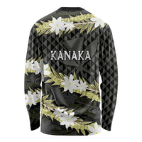 Born And Raised Aloha Hawaii Long Sleeve Shirt Kanaka Kakau Hawaiian Tiare Pakalana Lei LT14 - Polynesian Pride