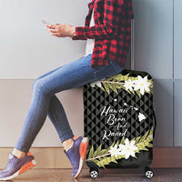 Born And Raised Aloha Hawaii Luggage Cover Kanaka Kakau Hawaiian Tiare Pakalana Lei LT14 - Polynesian Pride
