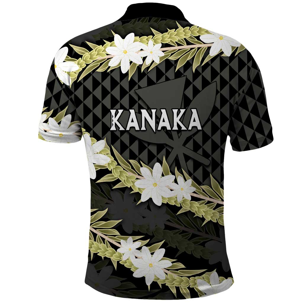 Born And Raised Aloha Hawaii Polo Shirt Kanaka Kakau Hawaiian Tiare Pakalana Lei LT14 - Polynesian Pride