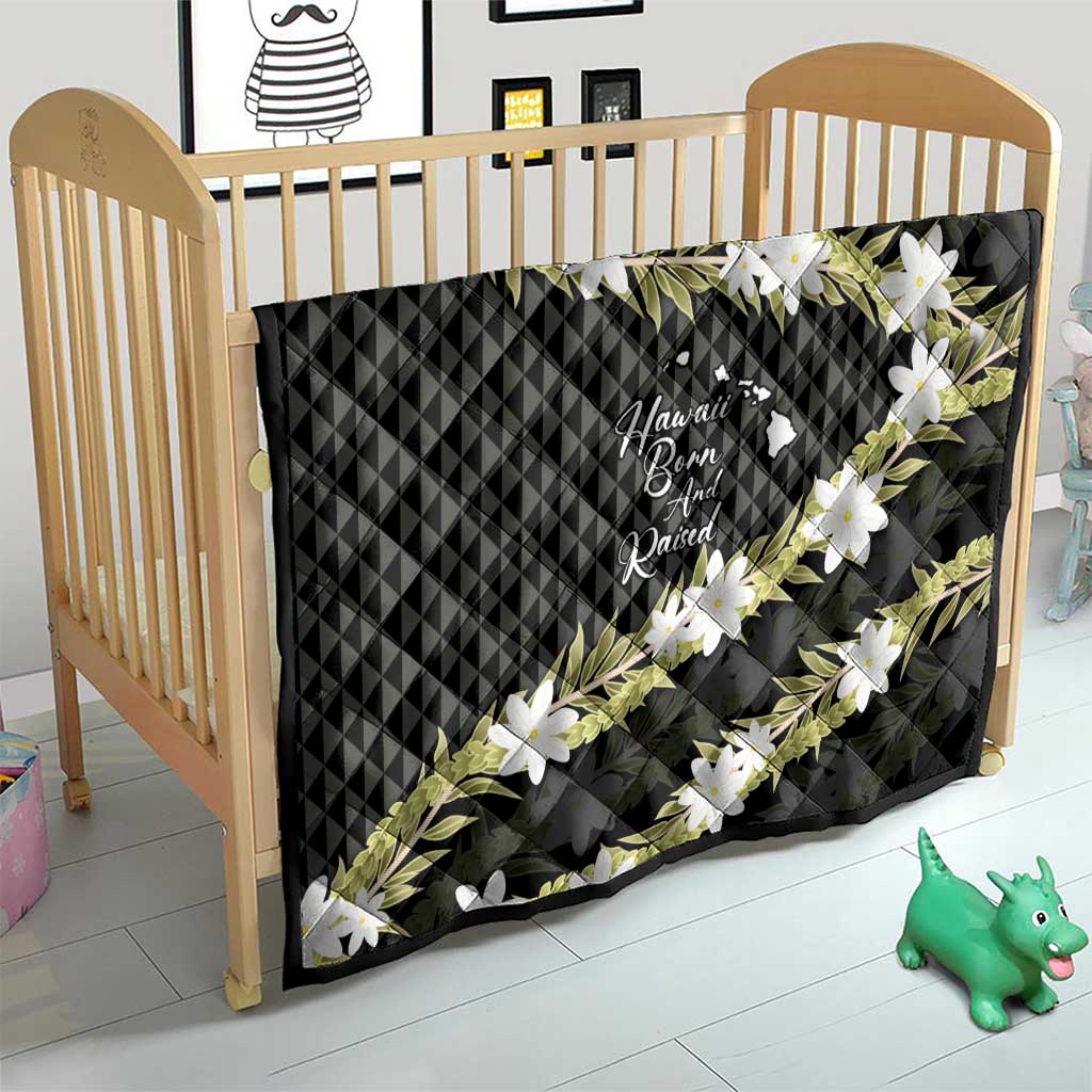 Born And Raised Aloha Hawaii Quilt Kanaka Kakau Hawaiian Tiare Pakalana Lei LT14 - Polynesian Pride