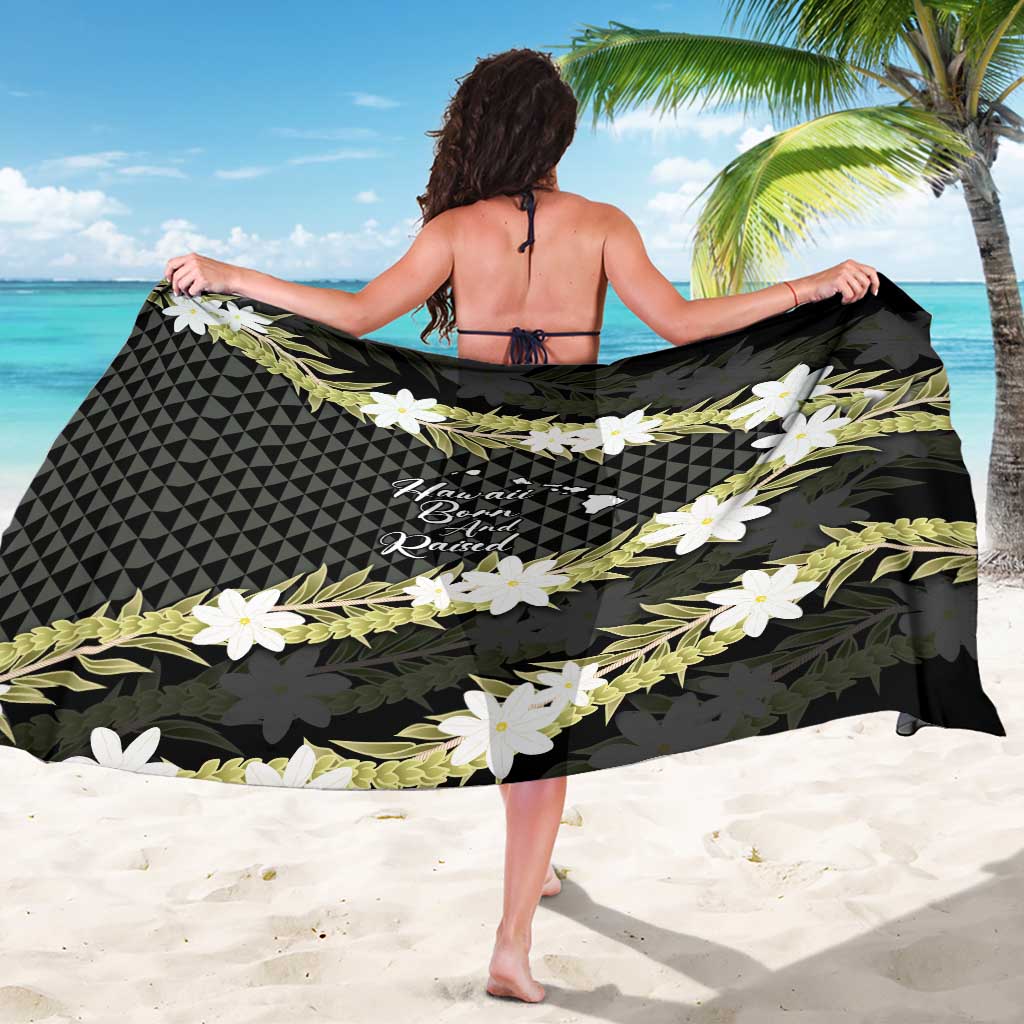 Born And Raised Aloha Hawaii Sarong Kanaka Kakau Hawaiian Tiare Pakalana Lei LT14 - Polynesian Pride