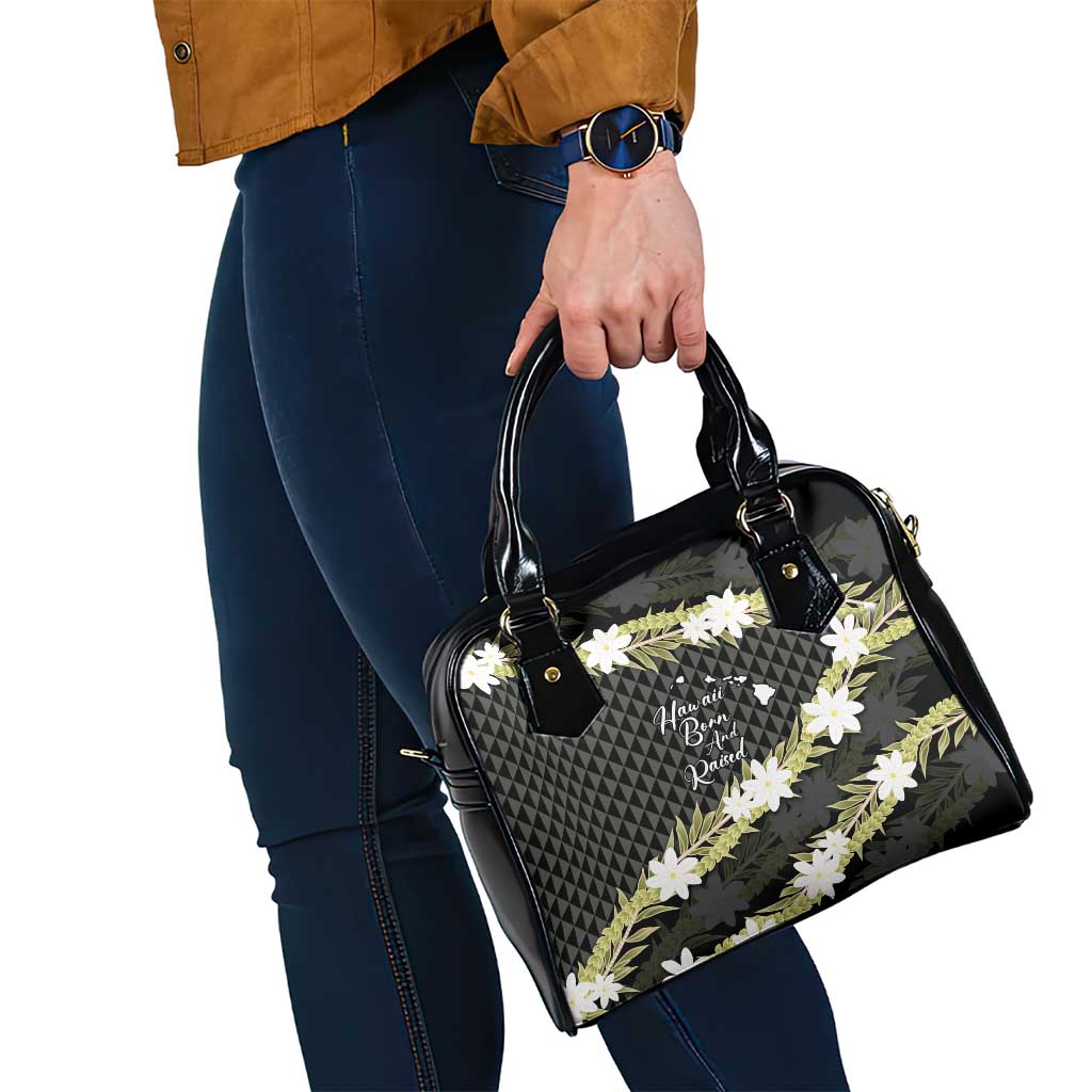 Born And Raised Aloha Hawaii Shoulder Handbag Kanaka Kakau Hawaiian Tiare Pakalana Lei LT14 - Polynesian Pride