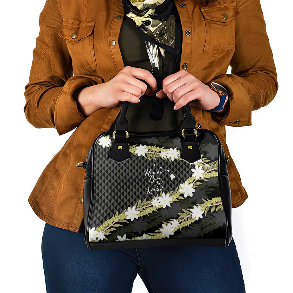 Born And Raised Aloha Hawaii Shoulder Handbag Kanaka Kakau Hawaiian Tiare Pakalana Lei LT14 - Polynesian Pride