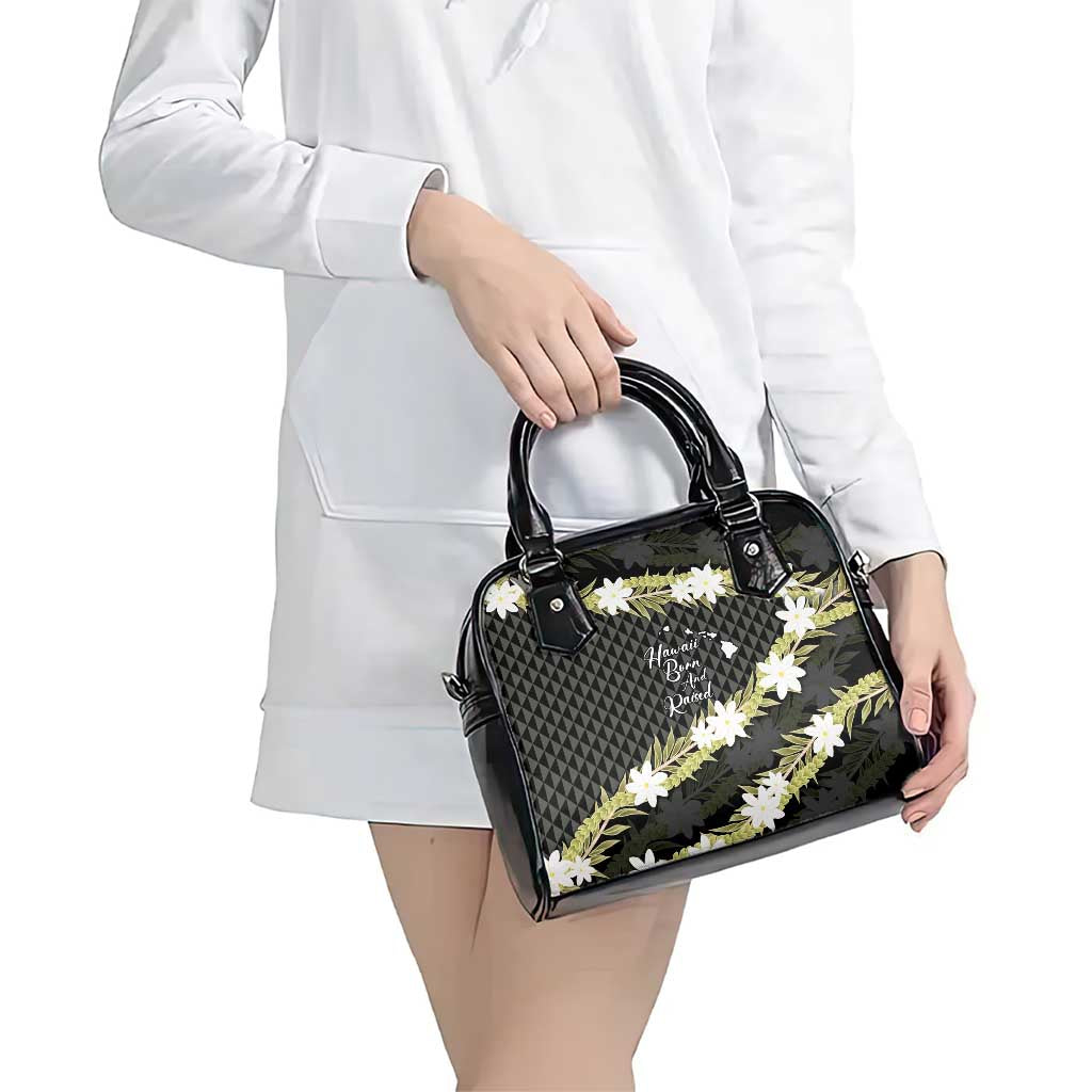 Born And Raised Aloha Hawaii Shoulder Handbag Kanaka Kakau Hawaiian Tiare Pakalana Lei LT14 - Polynesian Pride
