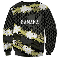 Born And Raised Aloha Hawaii Sweatshirt Kanaka Kakau Hawaiian Tiare Pakalana Lei LT14 - Polynesian Pride