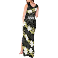 Born And Raised Aloha Hawaii Tank Maxi Dress Kanaka Kakau Hawaiian Tiare Pakalana Lei LT14 - Polynesian Pride