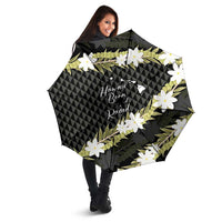 Born And Raised Aloha Hawaii Umbrella Kanaka Kakau Hawaiian Tiare Pakalana Lei LT14 - Polynesian Pride