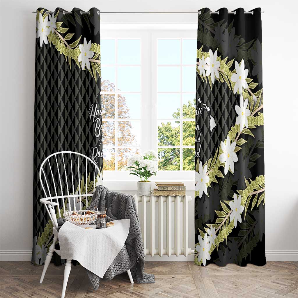 Born And Raised Aloha Hawaii Window Curtain Kanaka Kakau Hawaiian Tiare Pakalana Lei LT14 - Polynesian Pride