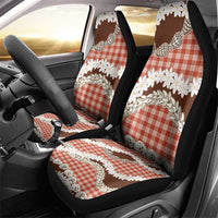Red Hawaii Tiare and Shell Lei Car Seat Cover Hawaiian Palaka Luxury Vibes LT14 - Polynesian Pride