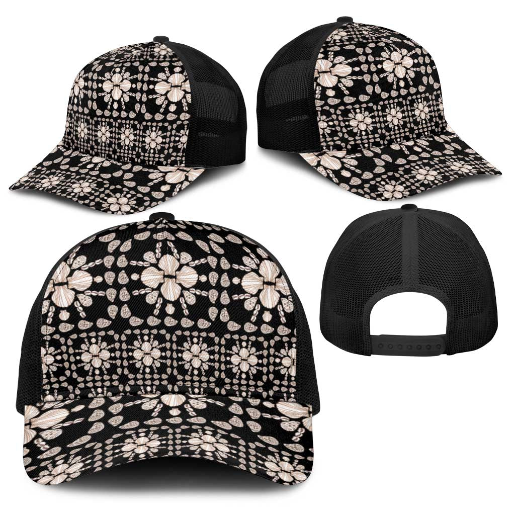 Aloha Hawaii Shell Quilt Baseball Net Cap Seamless Style - Polynesian Pride