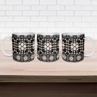 Aloha Hawaii Shell Quilt Ceramic Mug Seamless Style - Polynesian Pride