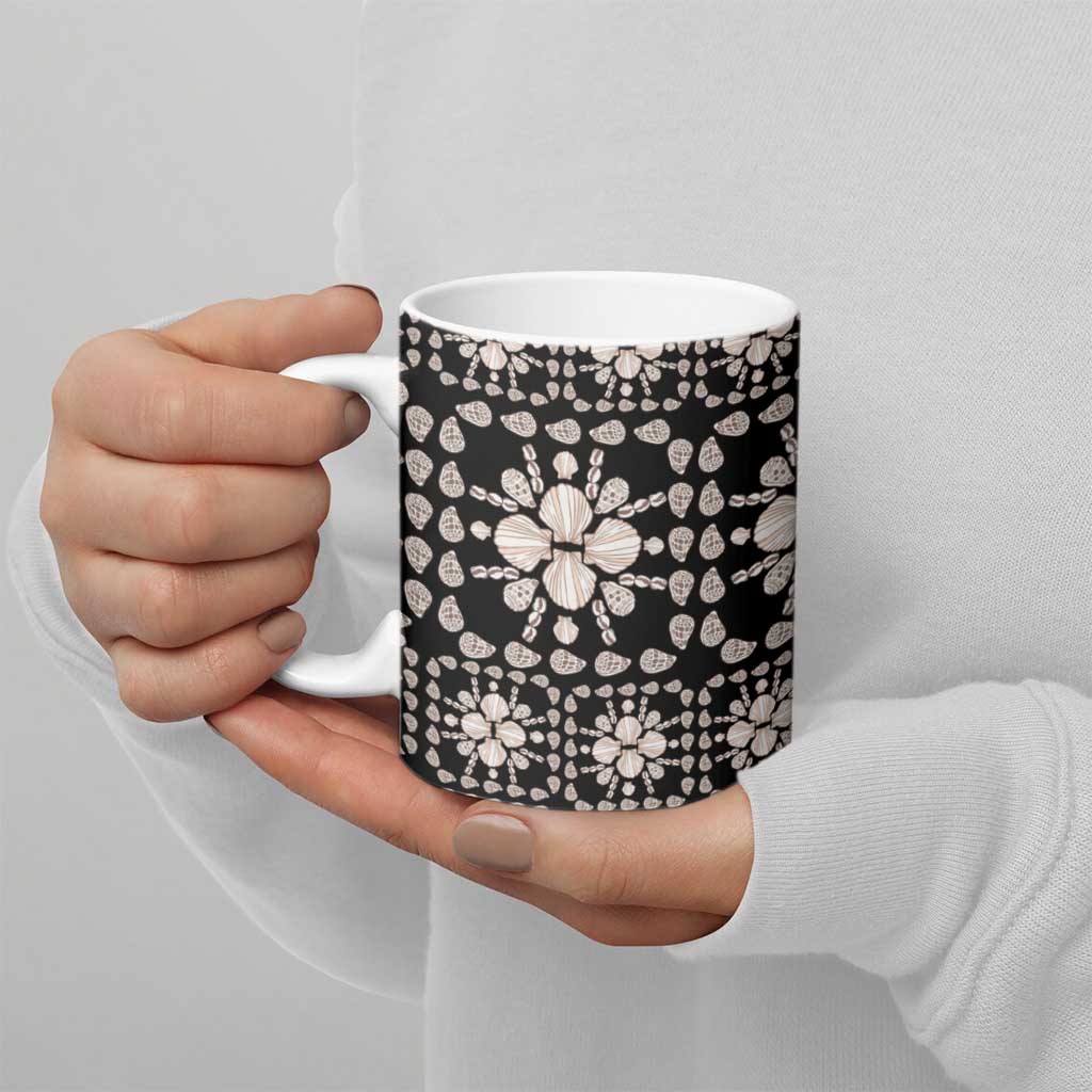 Aloha Hawaii Shell Quilt Ceramic Mug Seamless Style - Polynesian Pride