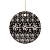 Aloha Hawaii Shell Quilt Ceramic Ornament Seamless Style - Polynesian Pride