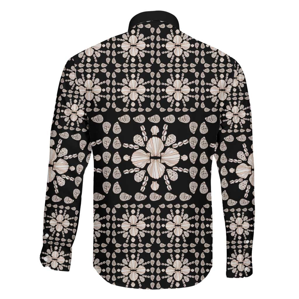 Aloha Hawaii Shell Quilt Family Matching Long Sleeve Bodycon Dress and Hawaiian Shirt Seamless Style LT14 - Polynesian Pride