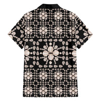 Aloha Hawaii Shell Quilt Family Matching Puletasi and Hawaiian Shirt Seamless Style - Polynesian Pride