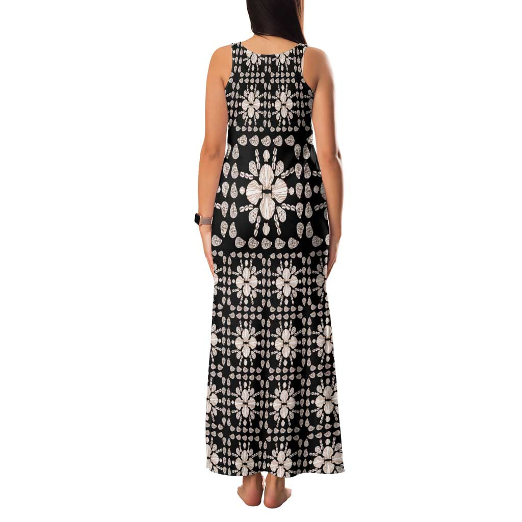 Aloha Hawaii Shell Quilt Family Matching Tank Maxi Dress and Hawaiian Shirt Seamless Style LT14 - Polynesian Pride