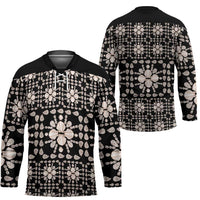 Aloha Hawaii Shell Quilt Hockey Jersey Seamless Style - Polynesian Pride