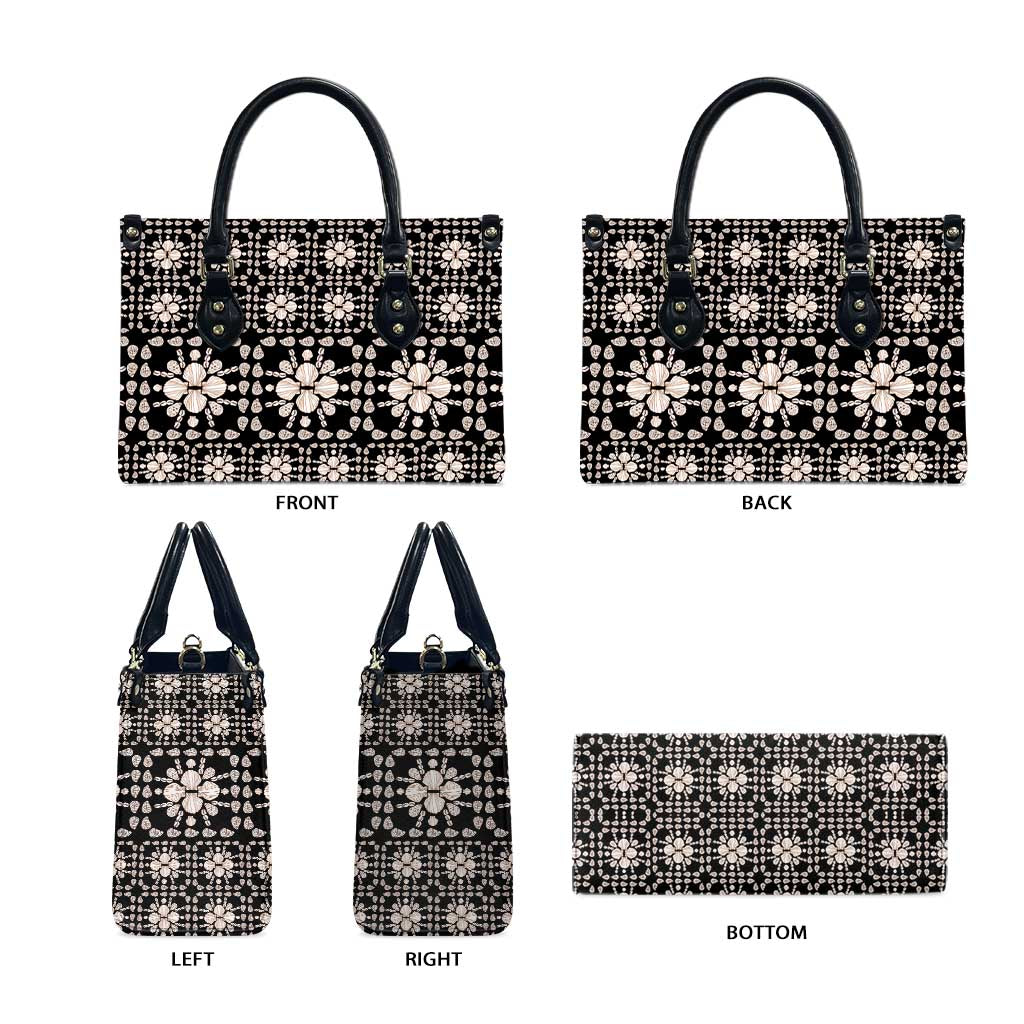 Aloha Hawaii Shell Quilt Leather Bag Seamless Style - Polynesian Pride